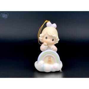 Precious Moments Rainbow Angel Figurine Ornament with Gold String